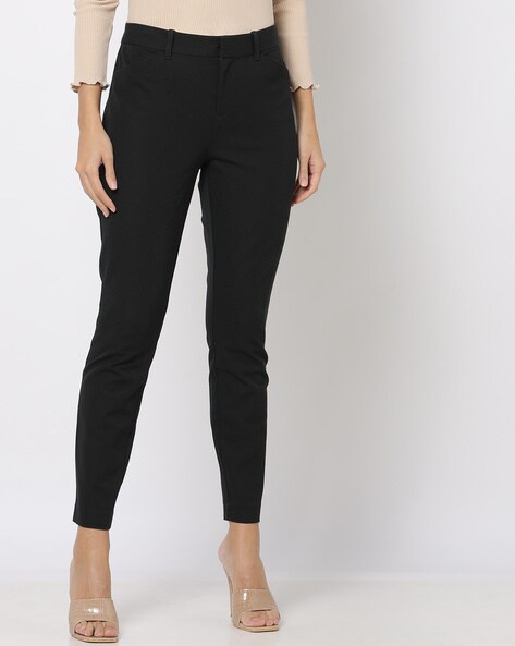 JUMP USA Women Black Solid Casual Skinny fit Trousers