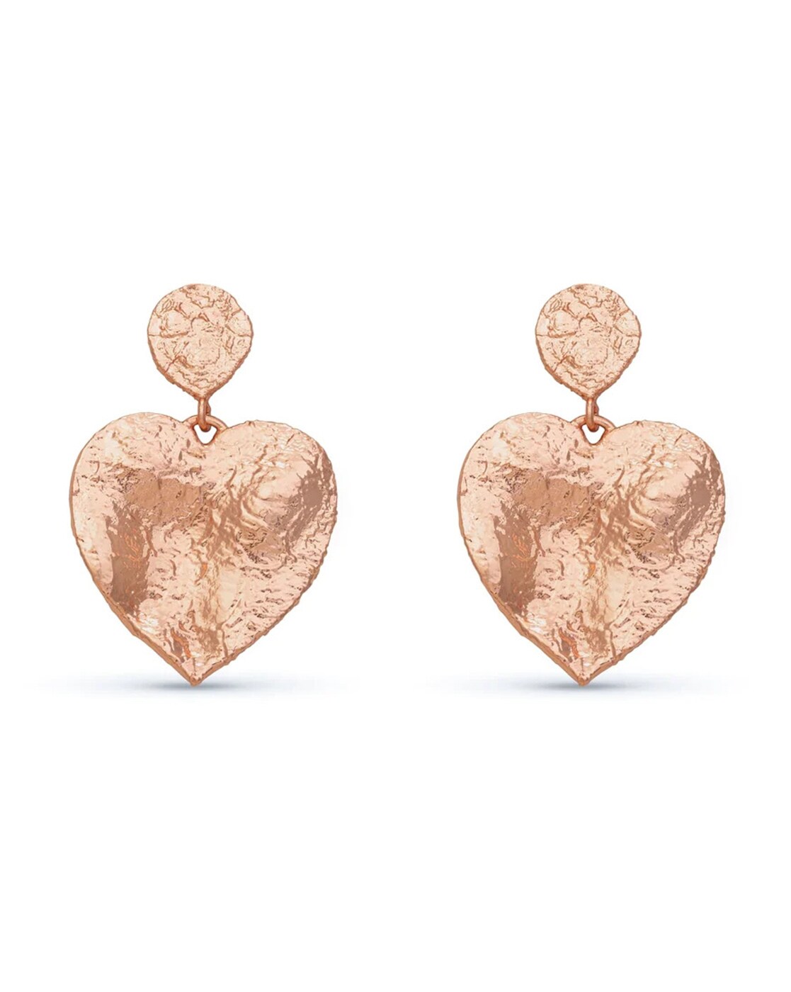 Dual Copper Coin Earrings - South India Jewels