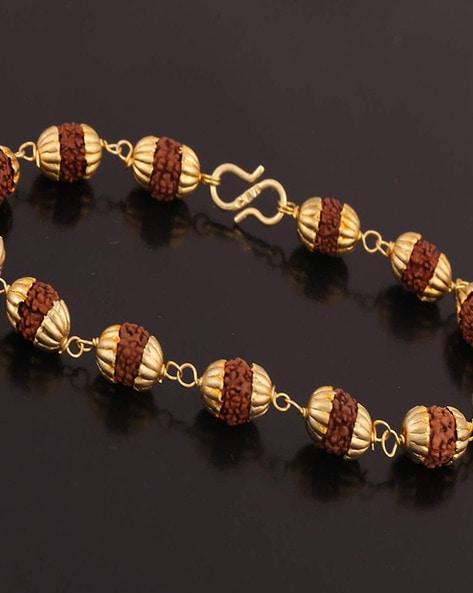 Buy RICH AND FAMOUS 4 Mukhi Rudraksha with Gold Plated Rudraksha Bracelet  for Boys & Girls Online at Lowest Price Ever in India | Check Reviews &  Ratings - Shop The World