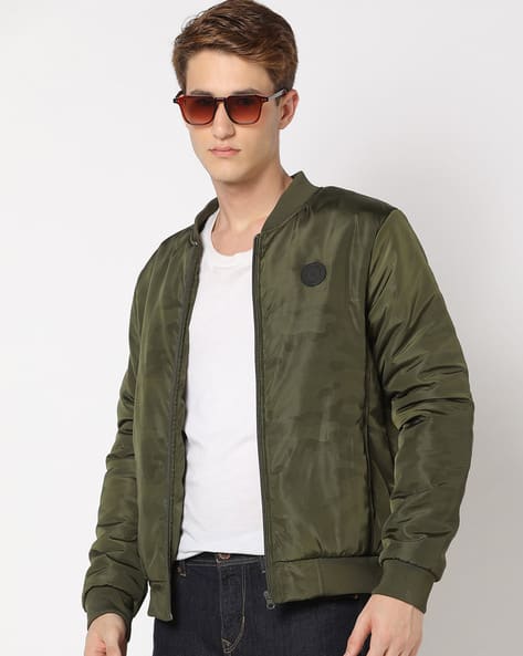 Produkt By Jack & Jones Zip-Front Bomber Jacket with Insert Pockets