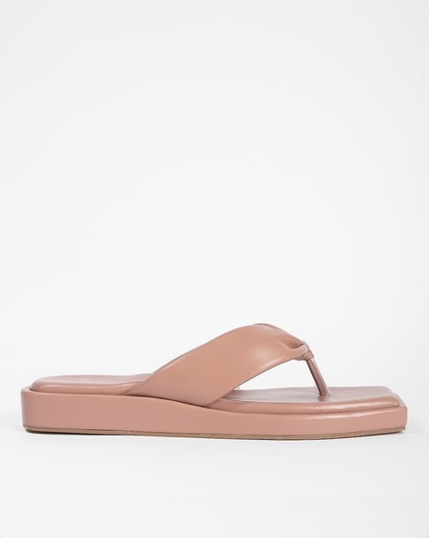 Square toe thong online sandals