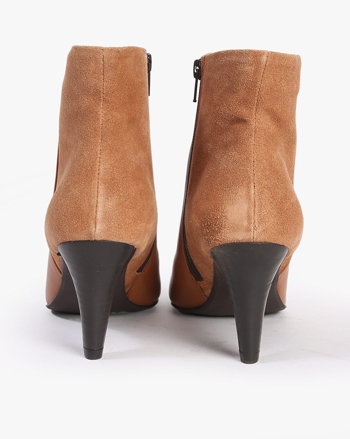 Tan stiletto hot sale ankle boots