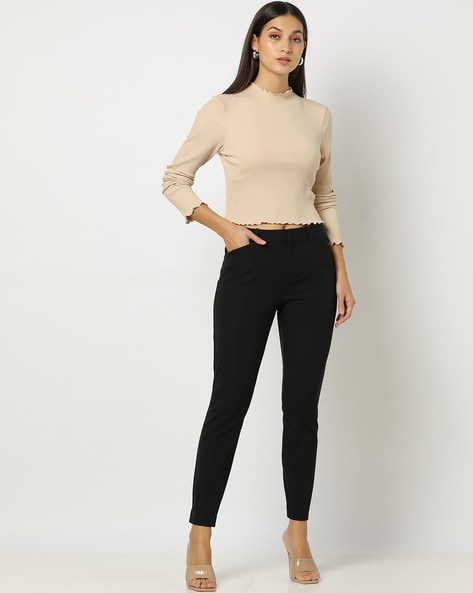 Forever New Trousers and Belted Pants  Buy Forever New Olivia Skinny  Belted Pant Set of 2 Online  Nykaa Fashion