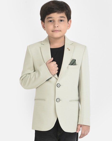 Boys deals cream blazer