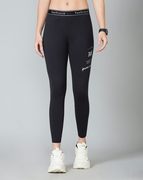 Buy Tuna London Black Color Tight Fit Leggings For Women'S (M) Online