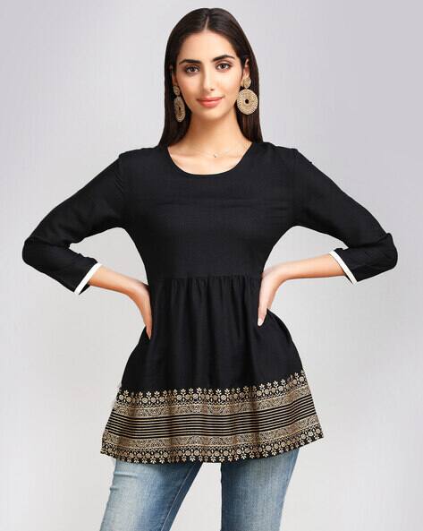 Buy Black Shirts, Tops u0026 Tunic for Women by SGRF Online | Ajio.com