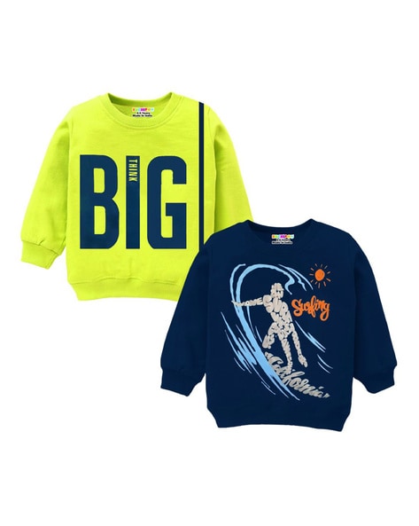 Buy Blue & Green Sweatshirts & Hoodie for Boys by Kuchipoo Online