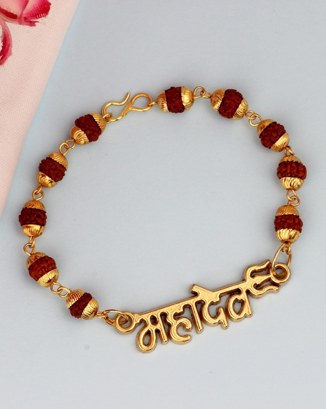 Buy Mahadev Bracelet With Golden Engravings Gift Online at ₹349