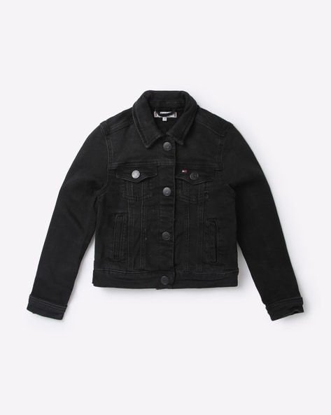 Amazon.com: Pocket Top Coat Button Denim Down Baby Kids Jacket Jacket Jeans  Toddler Boys Girls Coat&jacket Teen (Black, 3-6 Months): Clothing, Shoes &  Jewelry