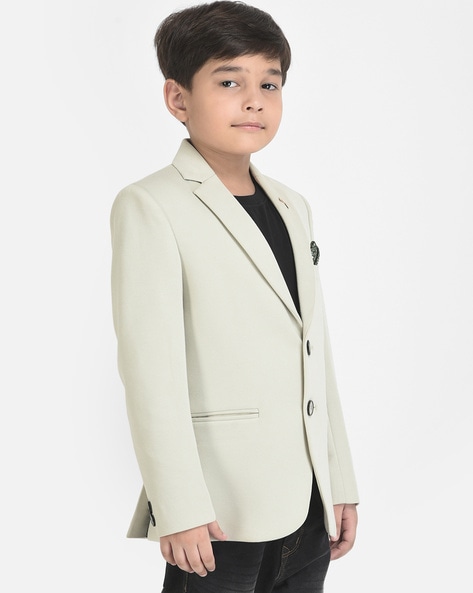 Boys hot sale cream blazer