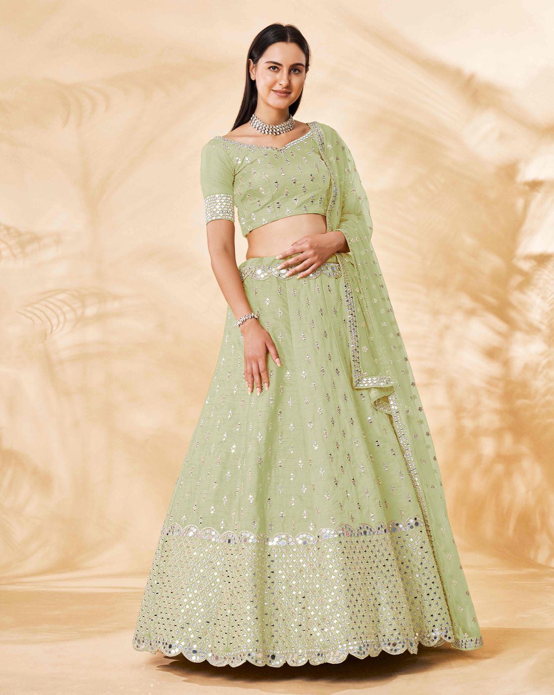 Buy online Tie & Dye Gota Patti Work Lehenga Choli With Dupatta from ethnic  wear for Women by Scakhi for ₹20139 at 36% off | 2024 Limeroad.com