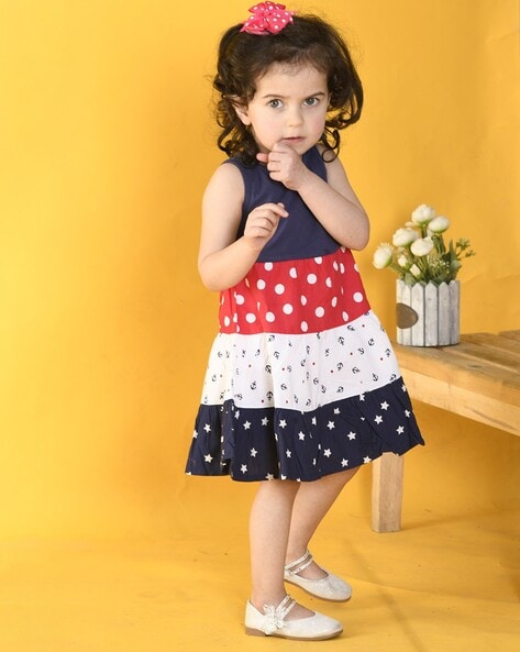 Buy online Girls Round Neck Sleeveless Frock from girls for Women by V-mart  for ₹709 at 5% off | 2024 Limeroad.com