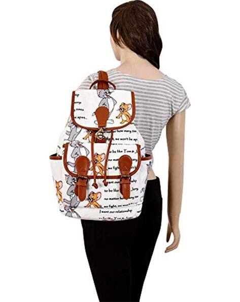 Typographic Printed Everyday Backpack