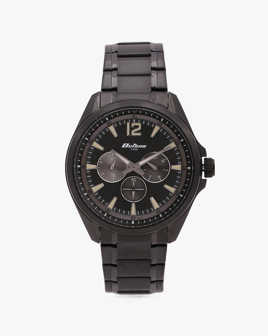 Titan black metal discount watches