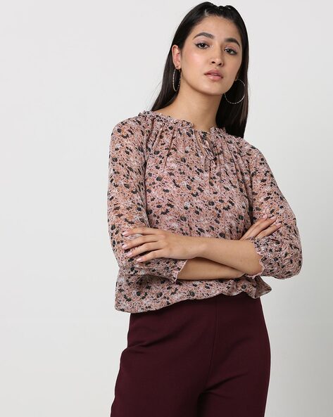 Printed Top with Camisole