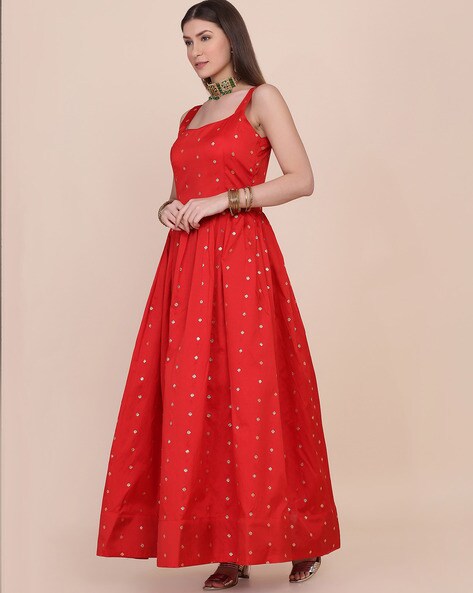 Red Good A Line Fla Indian Prom Dresses Evening Multi Gown Of Bang at Rs  355/piece in Surat
