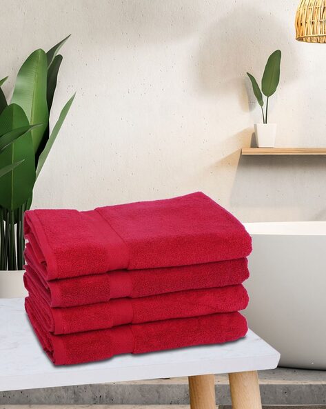 bath towels burgundy