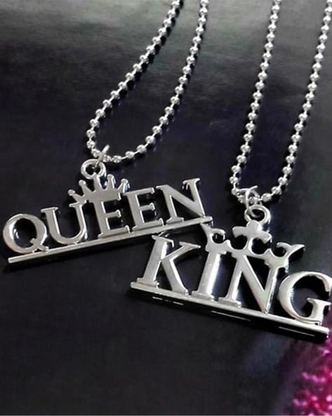 Suicide King and Queen of Hearts Necklace | King Ice