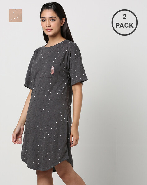 Buy Black Nightshirts Nighties for Women by Marks Spencer Online