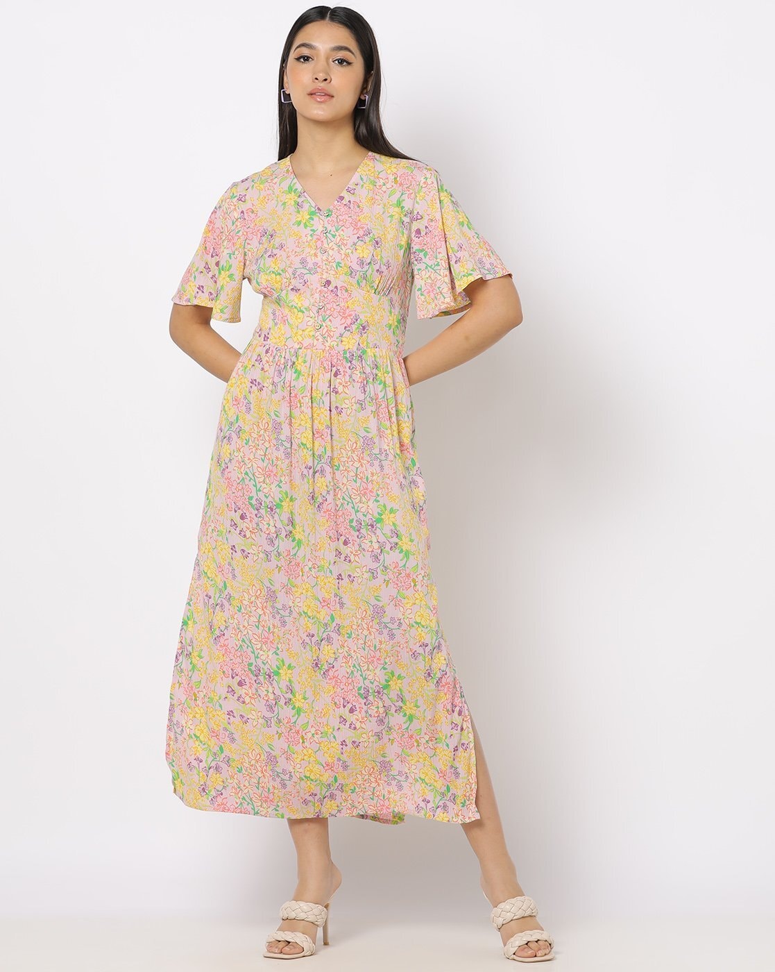 Buy Peach Dresses for Women by Mish Online | Ajio.com