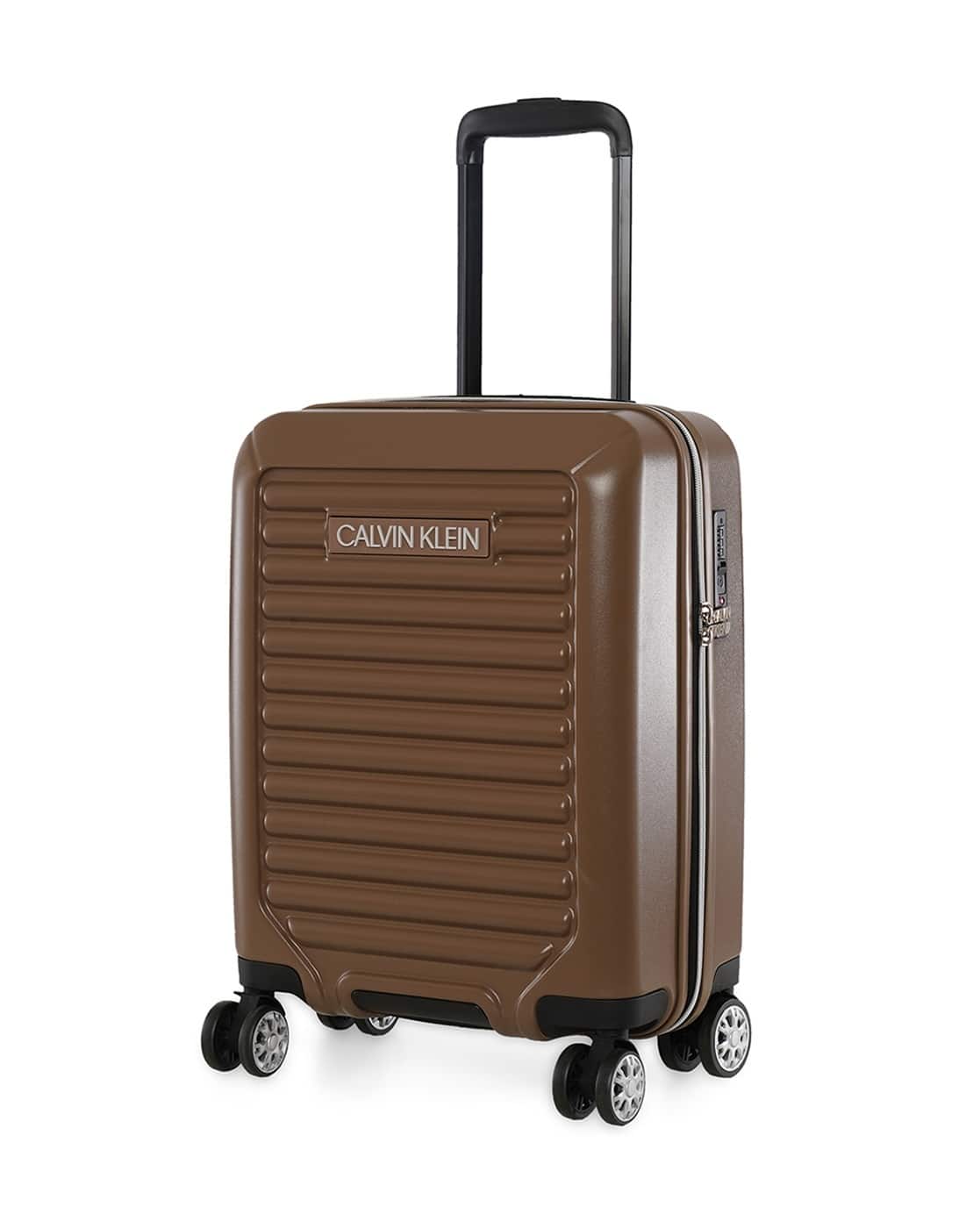 Buy CALVIN KLEIN Unisex Odyssey Hard Trolley Bag Cabin Brown