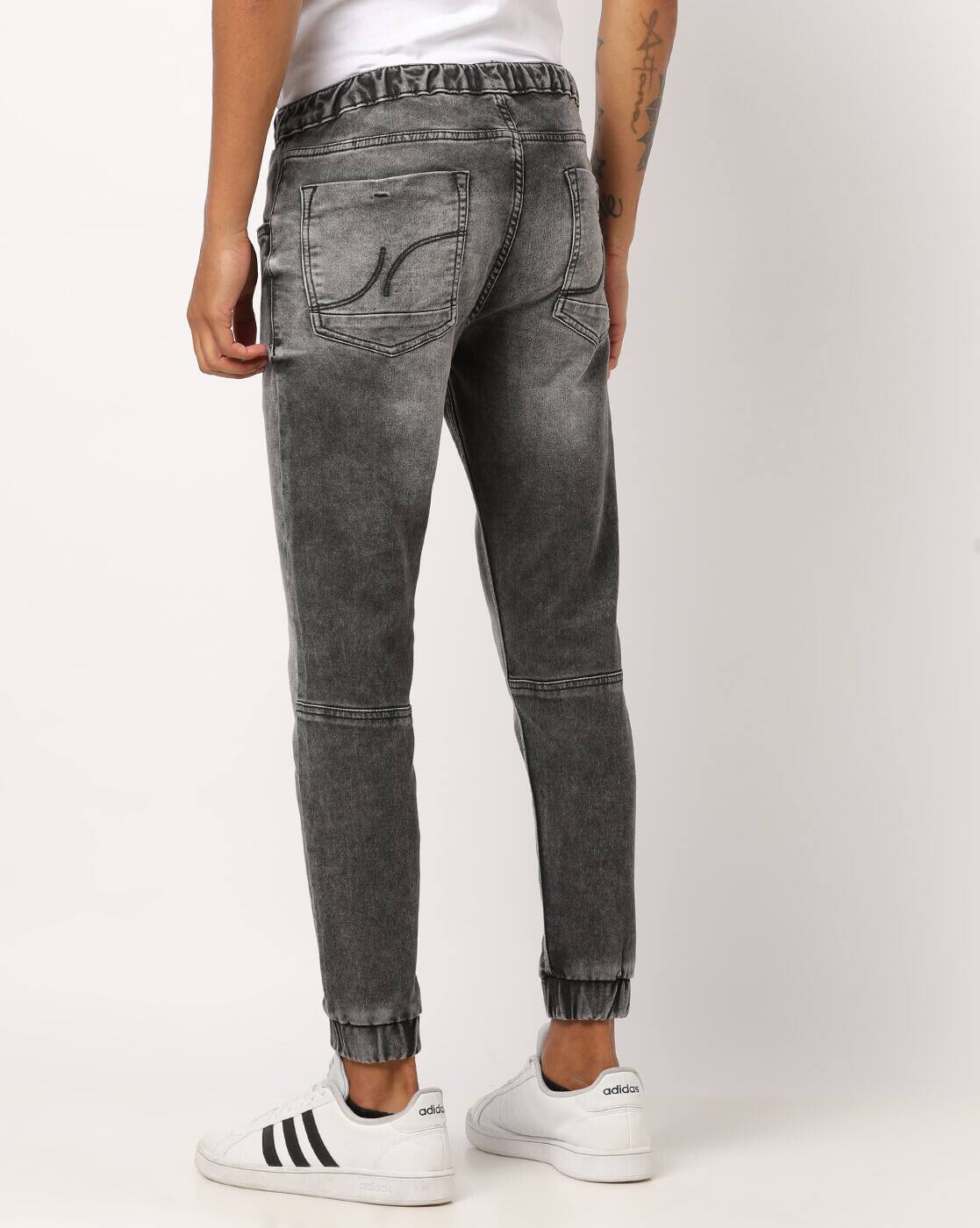 joggers adidas jeans charcoal grey