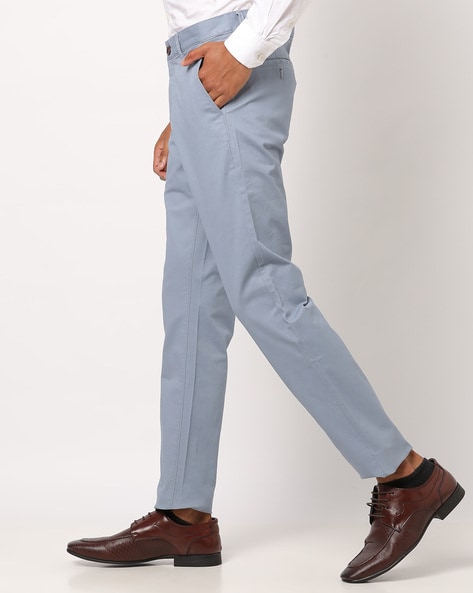 Buy Blue Trousers & Pants for Men by NETPLAY Online