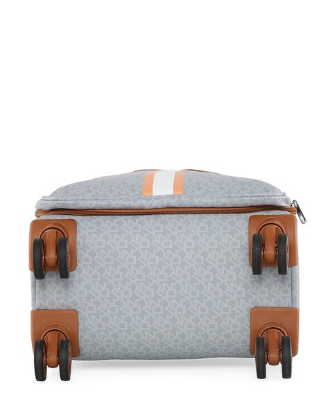 Buy DKNY Brand Print Trolley with 360 Degree Rotating Wheel, Grey Color  Men