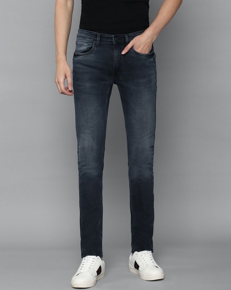 Louis Philippe Jeans Navy Blue Jeans