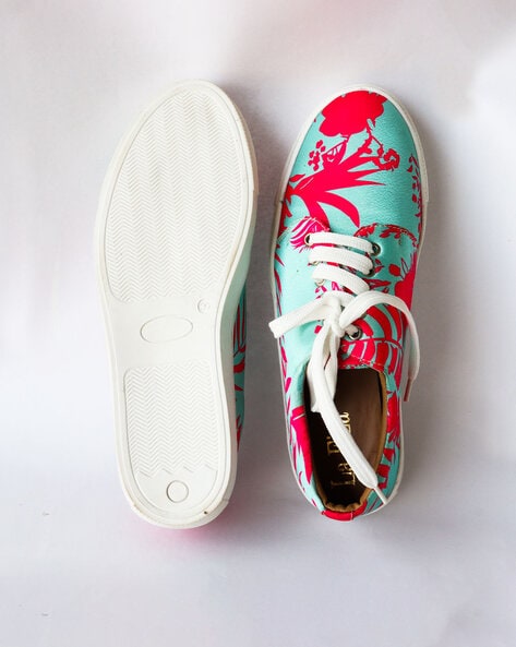 Floral print clearance sneakers