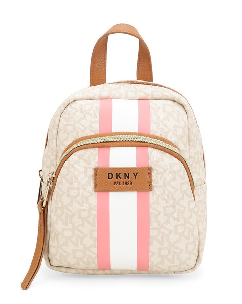 DKNY Women's Abby Backpack Bag, Black/Silver, Large, Black/Silver, Large,  Abby Backpack Bag : Amazon.in: Fashion