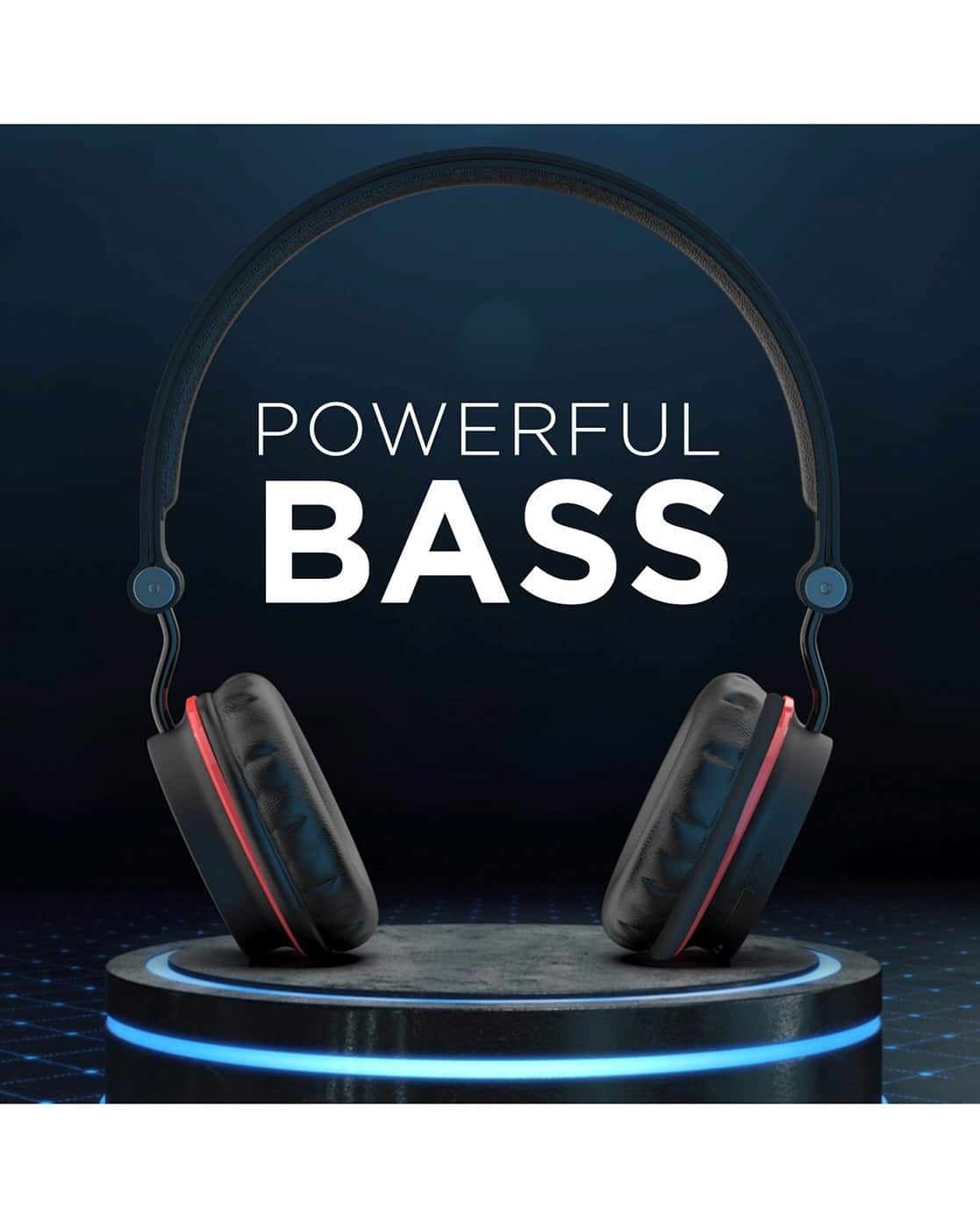 Buy Black Red Headphones for Tech by boAt Online