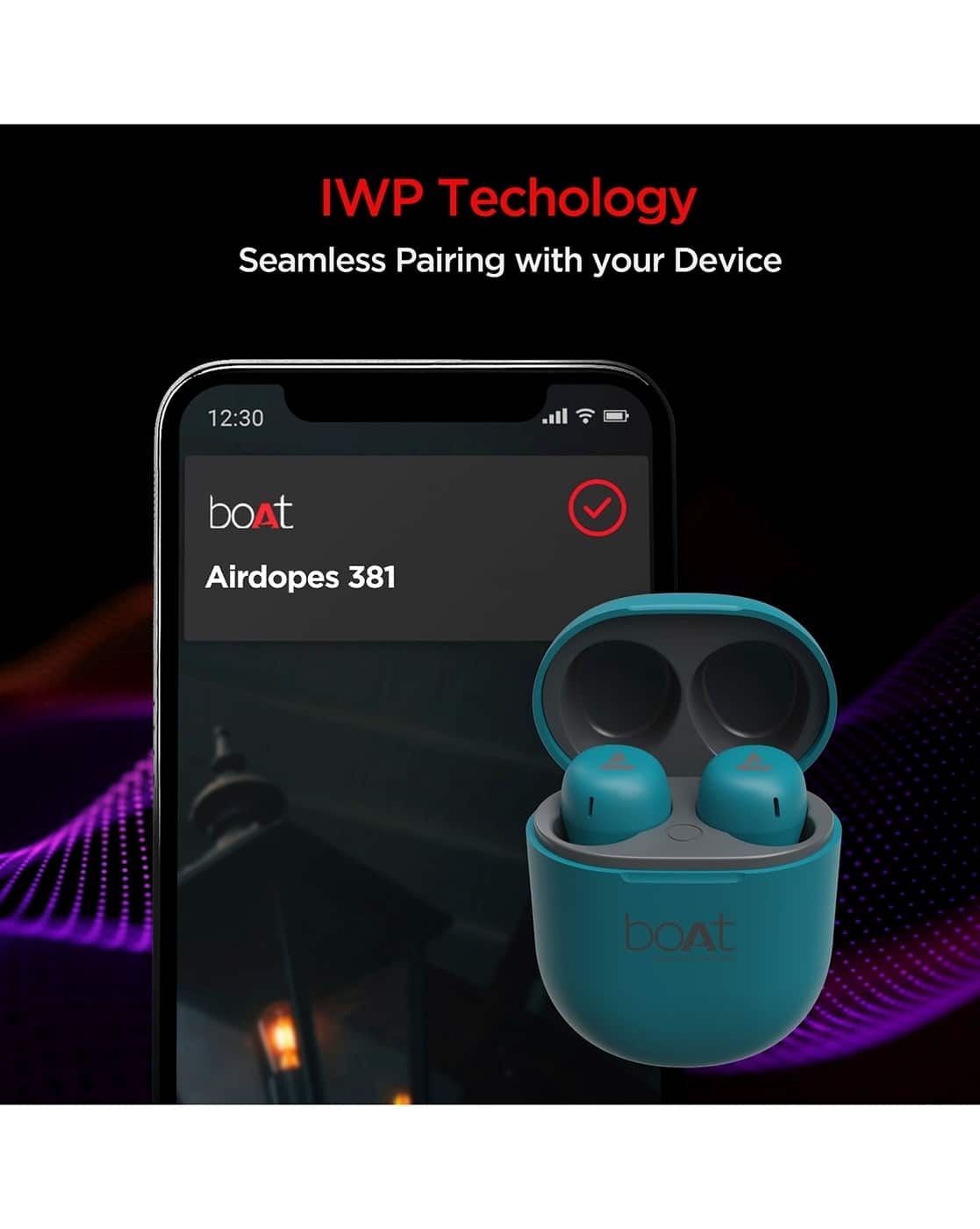 Buy boAt Airdopes 381 In Ear Wireless Earbuds Blue Color Tech