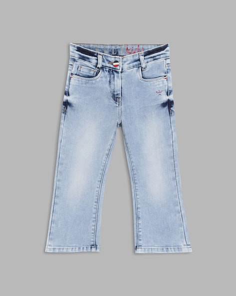 Elle Kids Heavy-Wash Flared Jeans