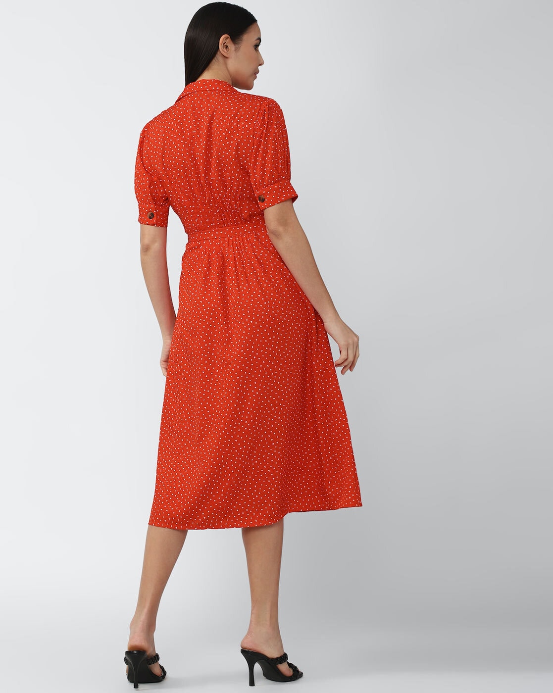 Van heusen red dress sale