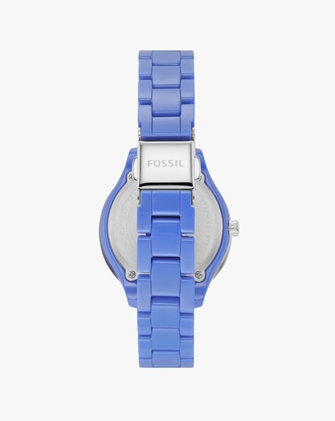 Fossil watch women's outlet blue face