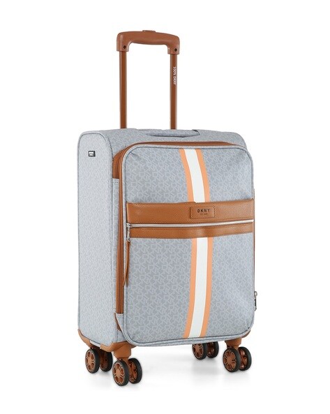 Buy DKNY Brand Print Trolley with 360 Degree Rotating Wheel, Grey Color  Men