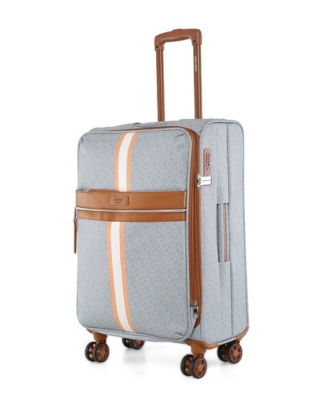 Buy DKNY Brand Print Trolley with 360 Degree Rotating Wheel, Grey Color  Men