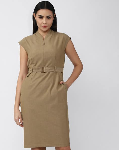 HOT Ladies Dresses Van Heusen Formal Dress Brown Van