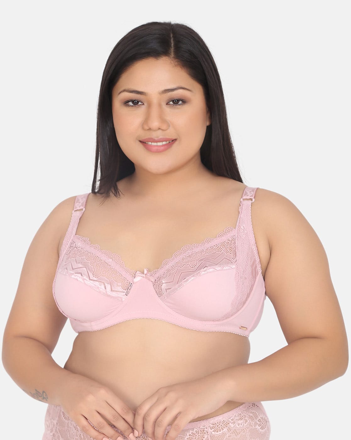 Buy Pink Bras for Women by Curvy Love Online
