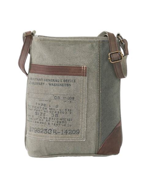 Canvas & Leather Sling Bag: Customizable Birthday Gift for Sister. –  Bicyclist: Handmade Leather Goods