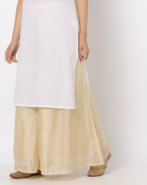 Sharara Pants with Semi-Elasticated Waist Price in India