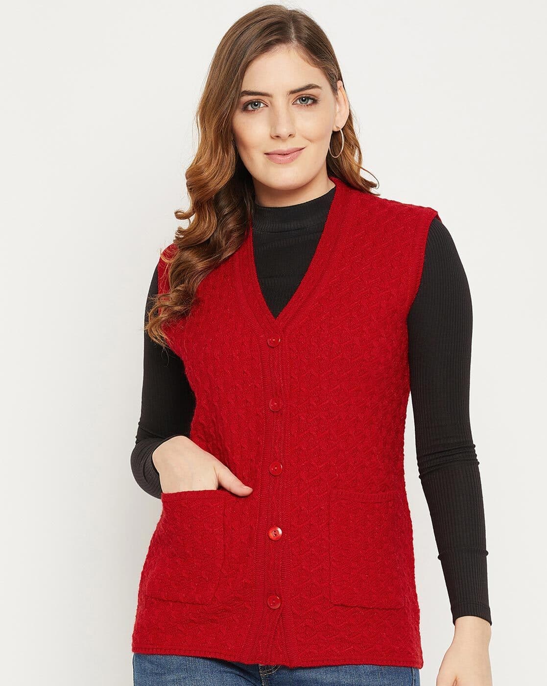 rizotto Spice 2way Knit Vest Ginger