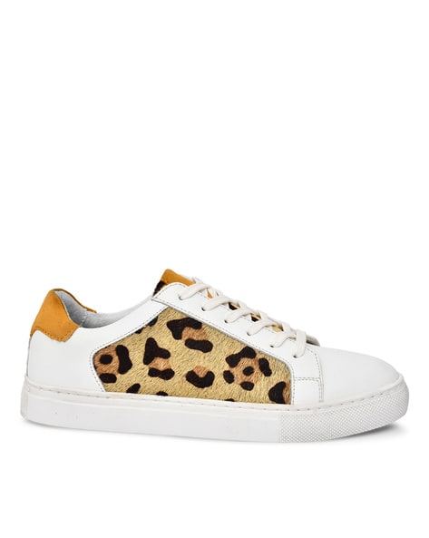 Animal Print Sneakers with Genuine leather upper