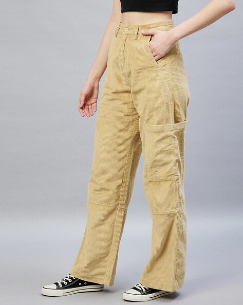 Womens SoftWashed Utility Corduroy Pants MidRise StraightLeg  Pants   Jeans at LLBean
