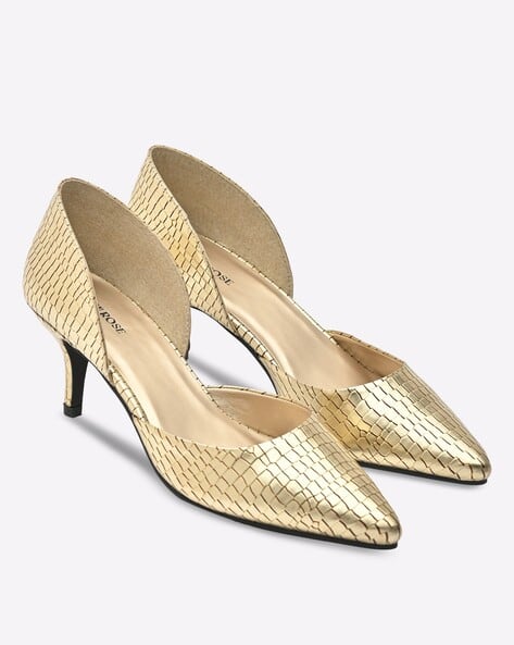 Fyre Rose Women Croc-Embossed Pointed-Toe Stilettos