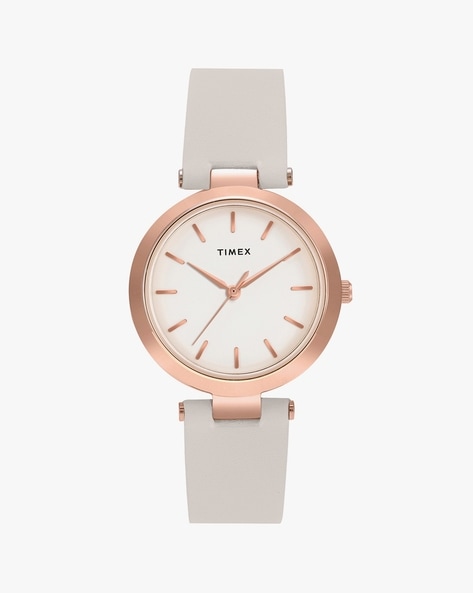 Timex leather watch discount womens