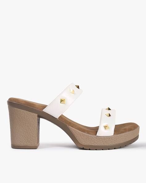 Buy White Heeled Sandals for Women by Five By Online
