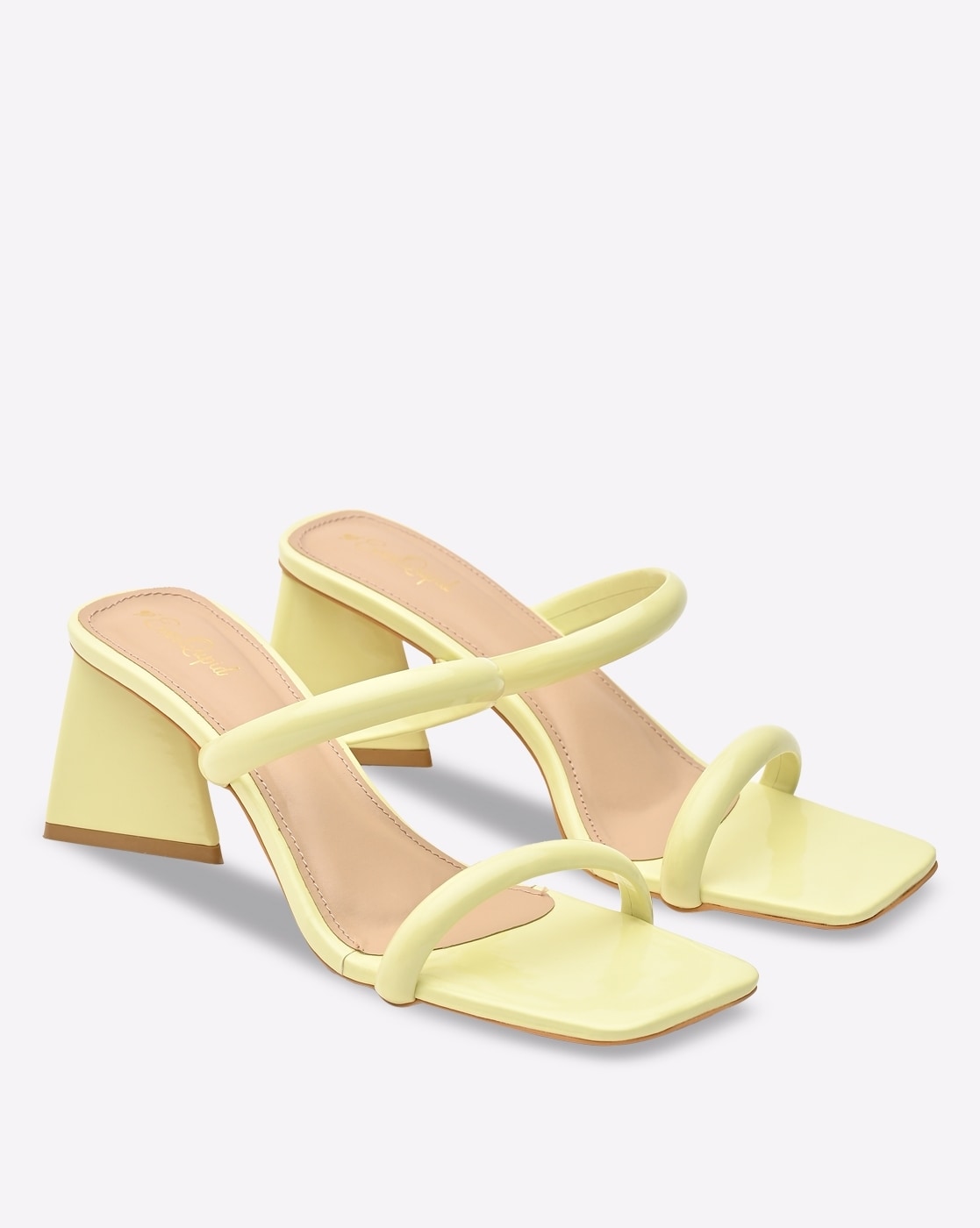 Loubigirl - 85 mm Sandals - Nappa leather - Yellow Queen - Women -  Christian Louboutin United States