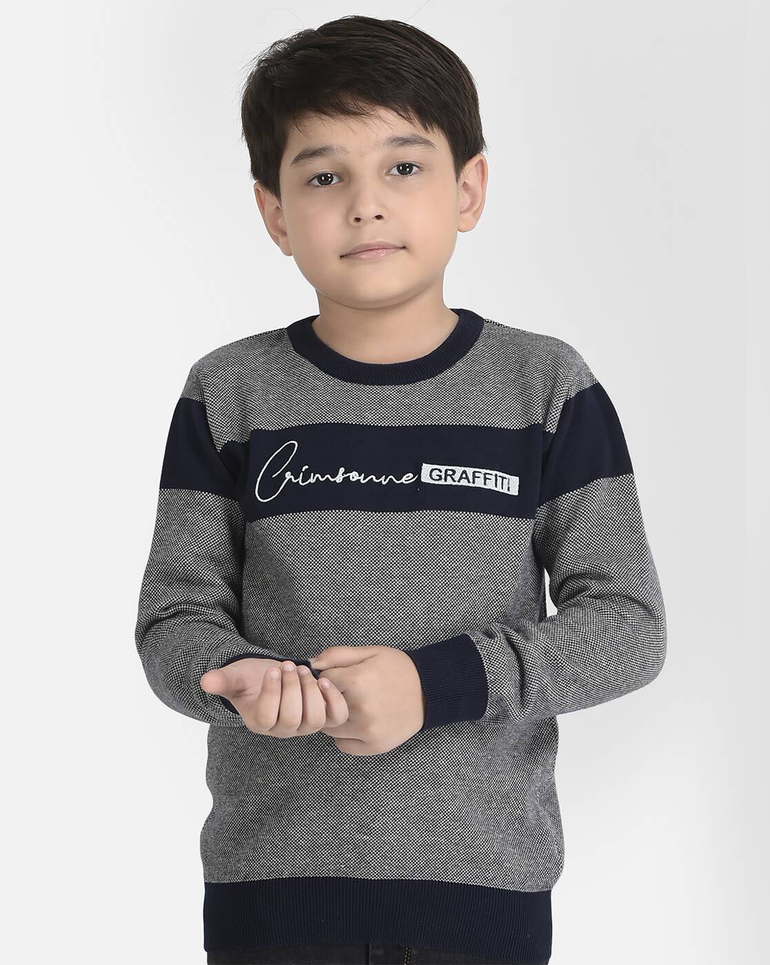 Boys on sale grey sweater